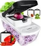 Fullstar Vegetable Chopper - Food - Onion - 4 in 1, White 