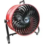 High Velocity Tilting Floor Fan 16 inch 1600 CFM 3 Speed HVFF16TREDUPS