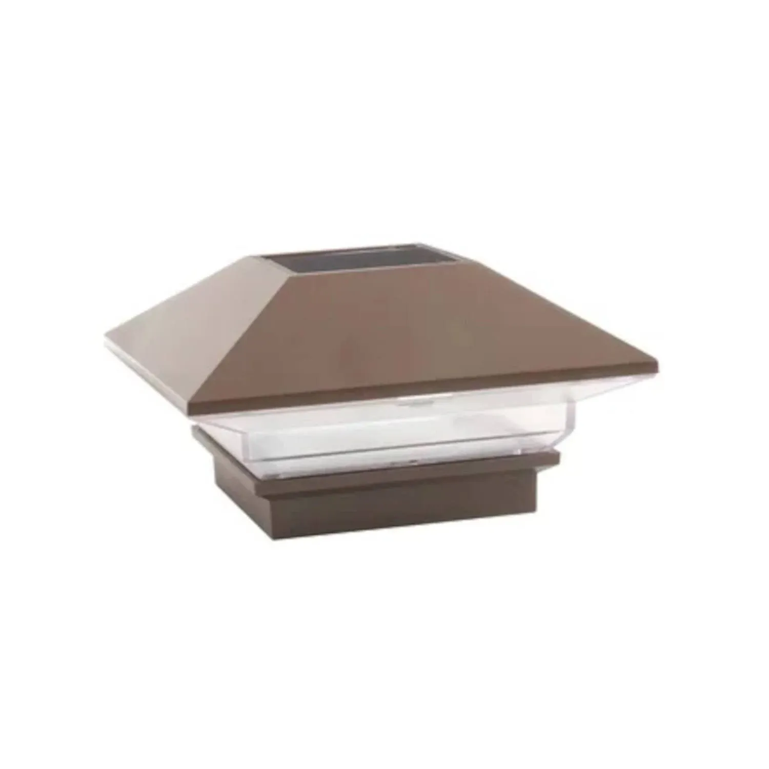 Deckorators ALX Classic Solar Post Cap, Weathered Brown