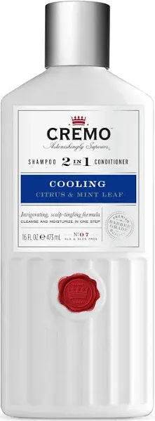 Cremo No. 07 Cooling Citrus and Mint Leaf 2-in-1  16 fl oz Layered Scent Shampoo