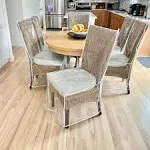 Evelots Dining Room Chair Protector-Clear-No Dust/Spill/Pet Hair/Pet Claws-Set/2