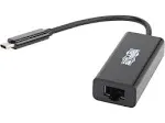 Eaton Tripp Lite Series USB-C to Gigabit Network Adapter with Thunderbolt 3 Compatibility - Black