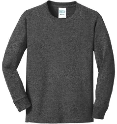 Port & Company Youth Long Sleeve Cotton Tee