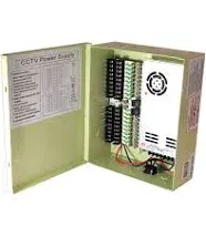 InstallerCCTV 18 Output 29 Amp 12V DC CCTV Distribution Power Supply Box