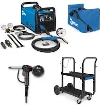 Miller Millermatic 211 MIG Welder, Spoolmate 150, and Accessories (907614)