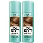 L'Oreal Paris Hair Color Root Cover Up Temporary Gray Concealer Spray Light Golden Brown (Pack of 2) (Packaging May Vary)