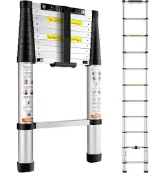 VEVOR Aluminum Extension Step Telescoping Ladder