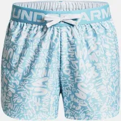 New Under Armour Big Girls Play Up Printed Shorts Choose Size