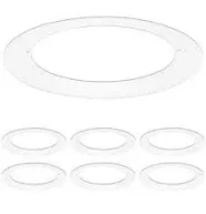 Luxrite 6-Pack White Goof Trim Ring for 4 Inch Recessed and Fixtures Lights