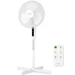 Holmes 16 Oscillating 3-Speed Digital Stand Fan with Remote,White