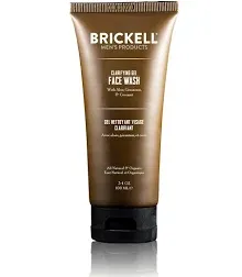 Brickell Men&#039;s Clarifying Gel Face Wash for Men, Natural and Organic Rich Foamin