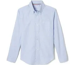 French Toast Boys' Long Sleeve Oxford Shirt (Standard & Husky)