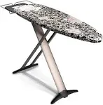 Bartnelli Pro Luxury Ironing Board - Extra Wide 51x19・Steam Iron Rest, Adjustable Height, T-Leg Foldable, European Made