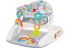  Learn-to-Sit 2-Position Baby Floor Seat with Toys, Unisex, 4-12 Multicolored