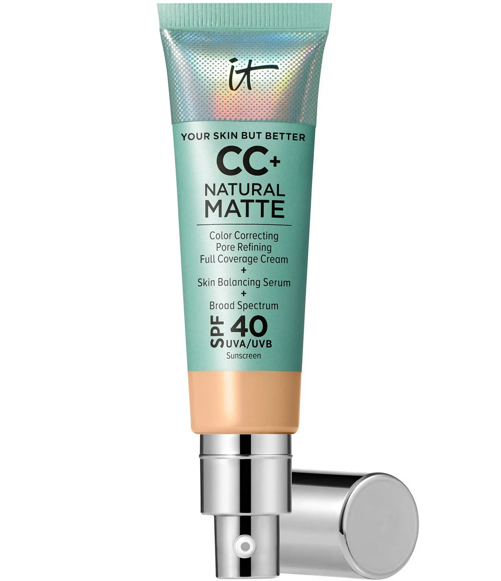 It Cosmetics CC+ Cream Natural Matte Foundation with SPF 40 - Light Medium Warm