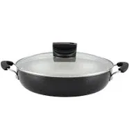 Farberware Smart Control 11.25&#034; Covered Everything Pan with 2 Side Handles Black