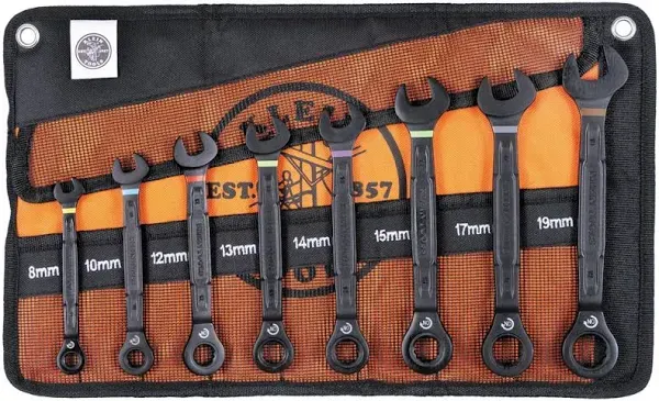 Klein Tools Ratcheting Combo Wrench Set