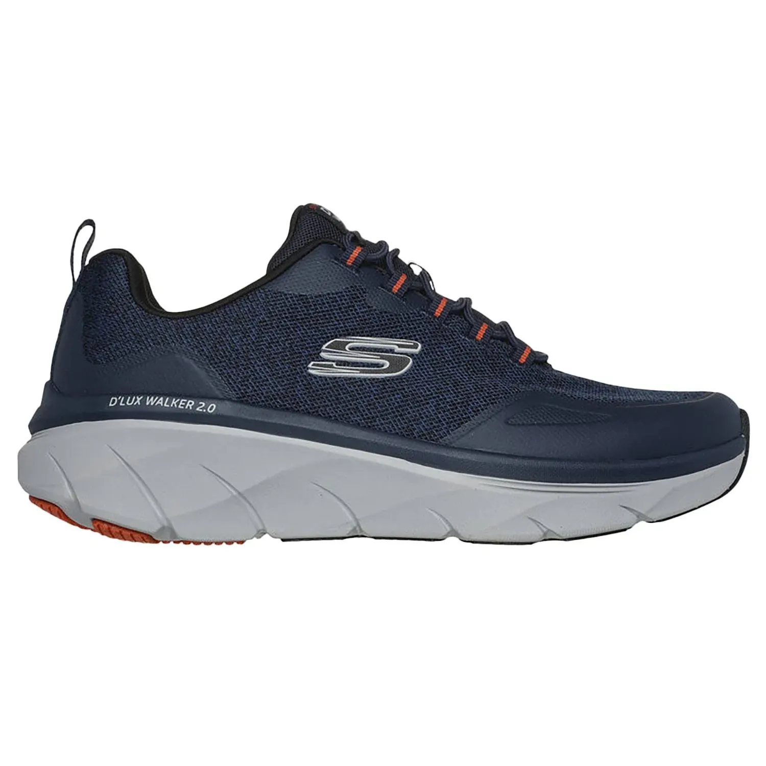 Skechers Relaxed Fit D'Lux Walker 2.0 Steadyway Men's Shoes, Size: 9 Wide, Navy ...