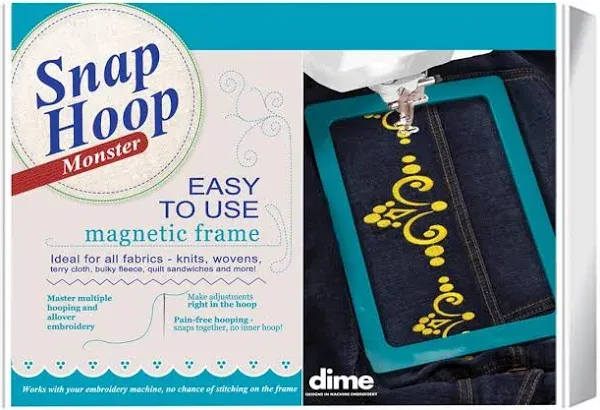 Dime, 8" x 8" Magnetic Snap Hoop Monster - Janome