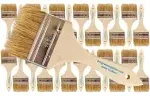 Pro Grade - Chip Paint Brushes - 24 Ea 3 Inch Chip Paint Brush Light Brown