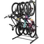 Yes4all Freestanding Bike Storage Rack, 300 lbs 5 Levels Sturdy Steel Vertical Bike Rack, Bike Racks for Home and Garage Organizer, Indoor/Outdoor