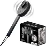 Black Wolf Vibrating Face and Body Brush, Sonic Scrubber Pro - Water Resistant, 4 Settings, 2 Speeds & 2 Modes, Massage Brush with Charcoal Infused