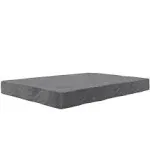 DHP Carson 8 Inch High Density Polyester Fill Futon Mattress Full Size in Gray