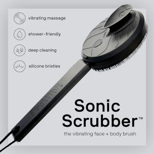 Black Wolf Vibrating Face and Body Brush (31851FBA)