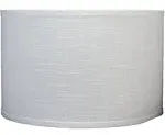 Urbanest Classic 16" Linen Drum Lamp Shade - Color: Off White