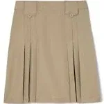 French Toast Girls 7-20 Front Pleated Skirt with Tabs 18 / Khaki