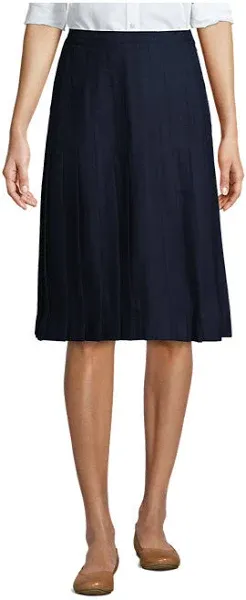 Women's Lands' End School Uniform Pleated Skirt