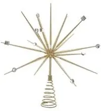 Kurt Adler Gold Starburst Tree Topper