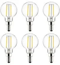 Sunlite LED G16.5 Filament Light Bulb E12 Base 41617-SU