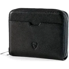 Mayfair Vaultskin RFID-Blocking Leather Zipper Wallet with Coin Compartment and Smart