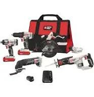 PORTER CABLE PCCK617L6 20V Max Lithium-Ion Cordless 6-Tool Combo Kit