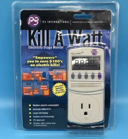 P3 Kill A Watt Power Electricity Usage Monitor P4400 New