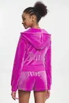 OG Bling Velour Womens Hoodie (Purple)