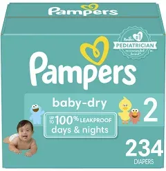 Pampers Baby Dry Diapers, Size 1 (8 - 14 lbs) - 120 pack