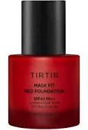 TIRTIR Mask Fit Red Foundation | High Coverage, Long-Lasting, Lightweight, Buildable Coverage, Radiant Semi-Matte Finish, All Skin Types, Korean Foundation, 17 Porcelain