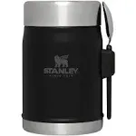 Stanley 14 oz. Classic Legendary Food Jar with Spork, Black