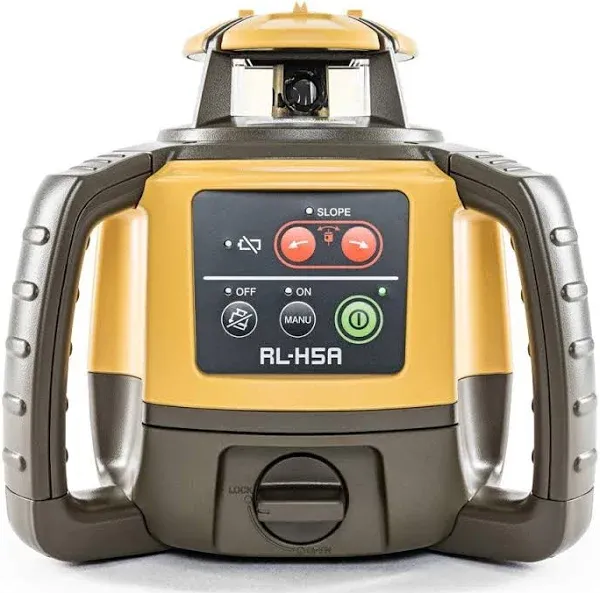 Topcon RL-H5A Self-Leveling Rotary Laser LS-80X Receiver & Battery