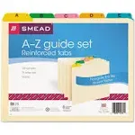 Smead Recycled Top Tab File Guides, Alpha, 1/5 Tab, Manila, Letter, 25/Set