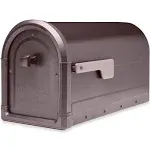 Architectural Mailboxes Roxbury Black, Large, Steel, Post Mount Mailbox