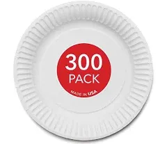 Stock Your Home 9-Inch Uncoated Everyday Disposable Plates