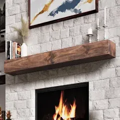 Weyderk 60 Inches Hollow Wood Fireplace Mantel