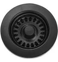 Serene Valley 3-1/2 inch Kitchen Sink Strainer Assembly with Stopper for Matching Color of Granite or Fireclay Sinks