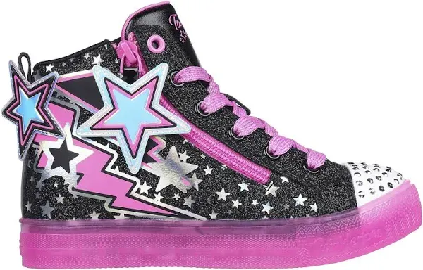 Skechers Girl's Shuffle Brights Electric Star Sneaker