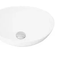 STYLISH 15" White Oval Ceramic Vessel Bathroom Sink P-221