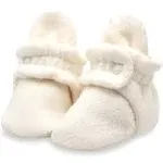 Zutano Cozie Fleece Gripper Baby Bootie - Cream