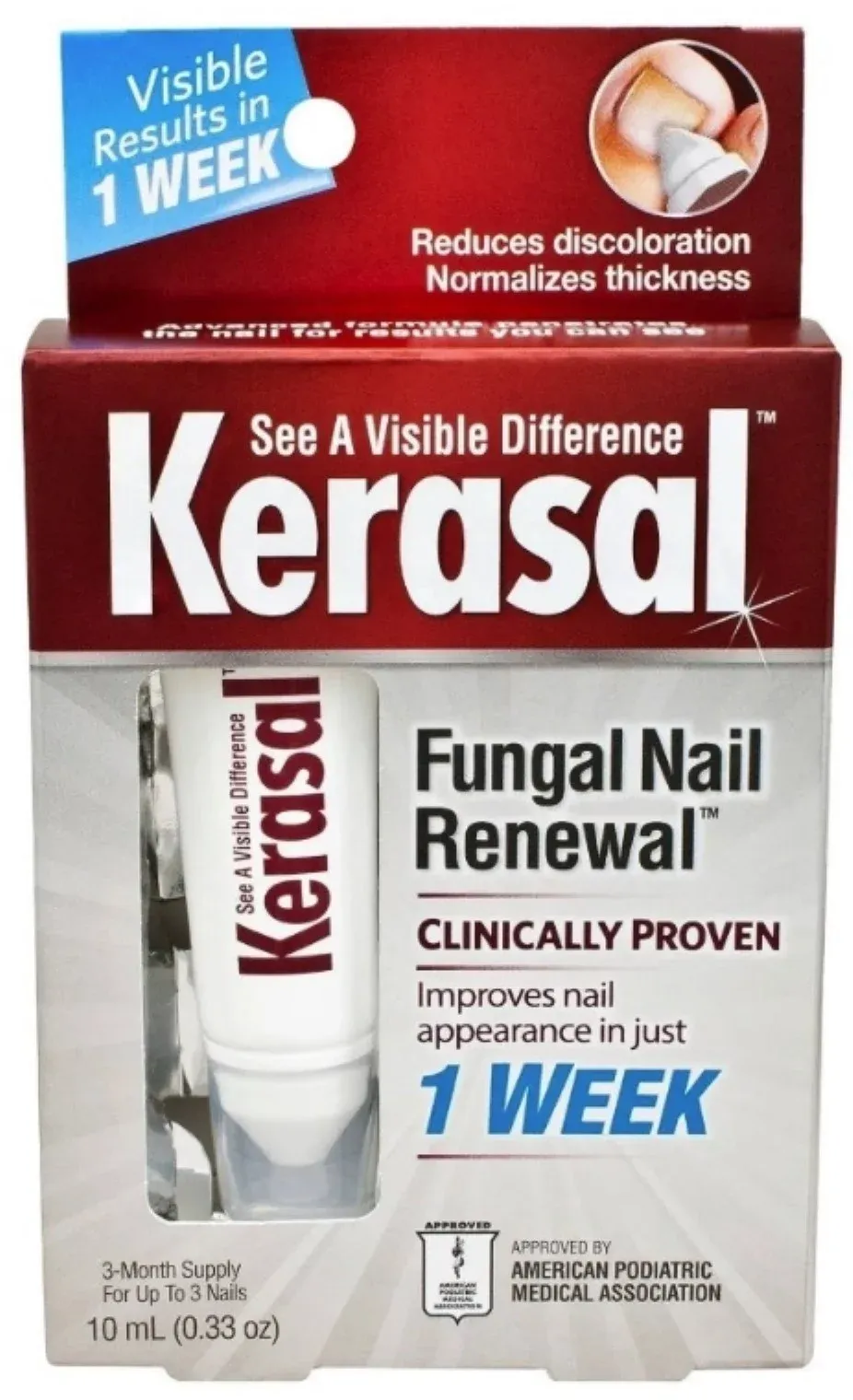 Kerasal Nail Fungus Treatment Clinically Proven Finger/Toe Nails Visible Results